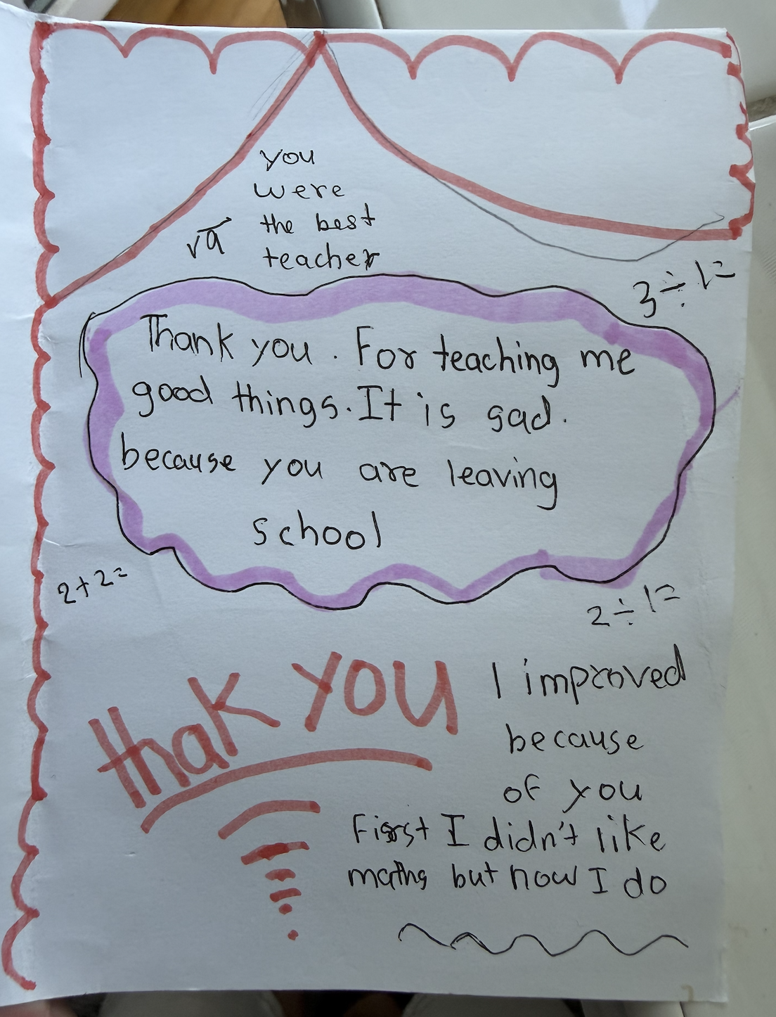 Thank you card